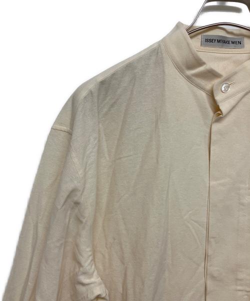 ISSEY MIYAKE MEN（イッセイミヤケメン）ISSEY MIYAKE MEN (イッセイミヤケメン) スタンドカラーネップシャツ ベージュ サイズ:SIZE Sの古着・服飾アイテム