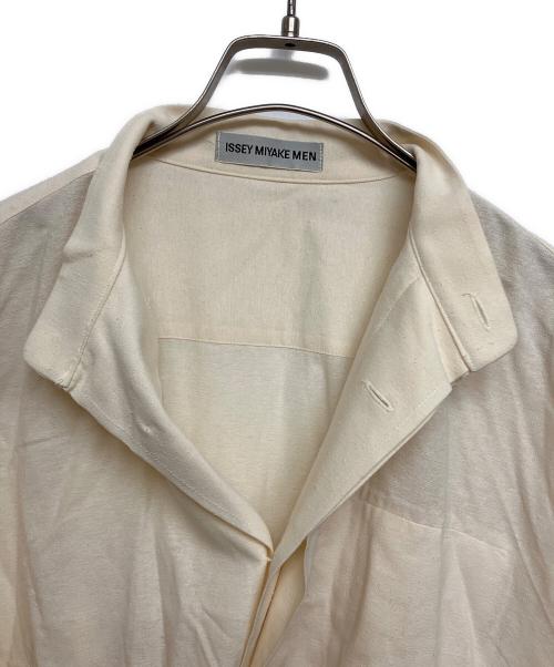 ISSEY MIYAKE MEN（イッセイミヤケメン）ISSEY MIYAKE MEN (イッセイミヤケメン) スタンドカラーネップシャツ ベージュ サイズ:SIZE Sの古着・服飾アイテム