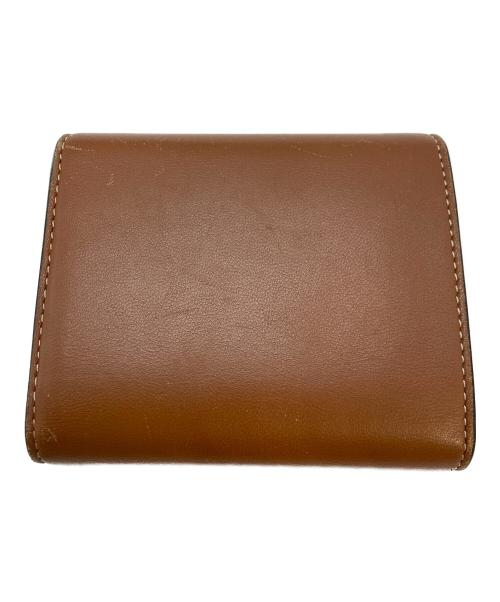 CELINE（セリーヌ）CELINE (セリーヌ) スモール フラップウォレット トリオンフ ブラウンの古着・服飾アイテム