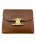 CELINE（セリーヌ）の古着「スモール フラップウォレット トリオンフ」｜ブラウン