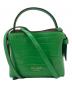 Kate Spade（ケイトスペード）の古着「Knott Croc Embossed Mini Crossbody Leafy Green(ノット クロコ エンボスド ミニ クロスボディ リーフィーグリーン）」｜グリーン