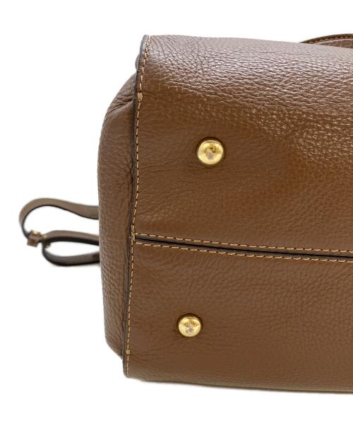 IACUCCI（イアクッチ）IACUCCI (イアクッチ) 2WAYレザーバッグ ブラウンの古着・服飾アイテム