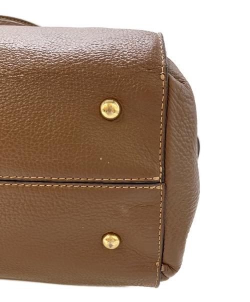 IACUCCI（イアクッチ）IACUCCI (イアクッチ) 2WAYレザーバッグ ブラウンの古着・服飾アイテム