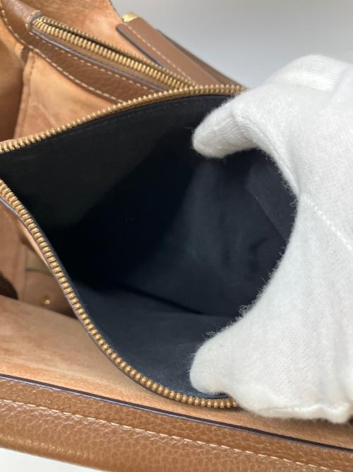 IACUCCI（イアクッチ）IACUCCI (イアクッチ) 2WAYレザーバッグ ブラウンの古着・服飾アイテム