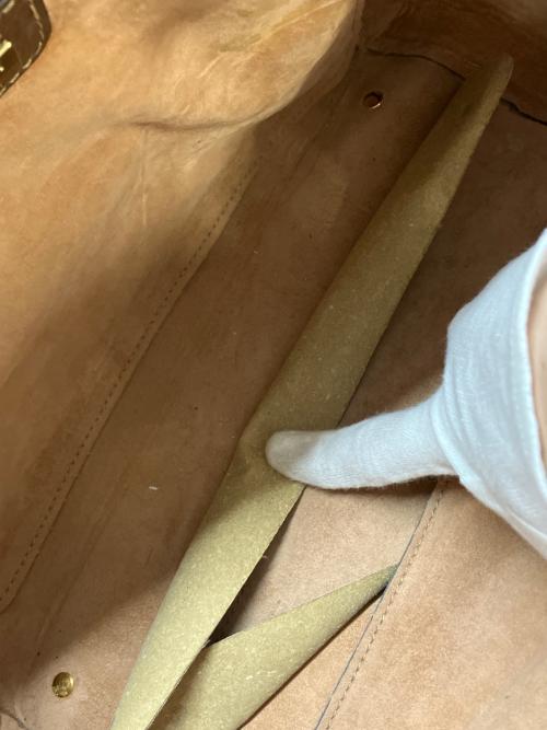 IACUCCI（イアクッチ）IACUCCI (イアクッチ) 2WAYレザーバッグ ブラウンの古着・服飾アイテム