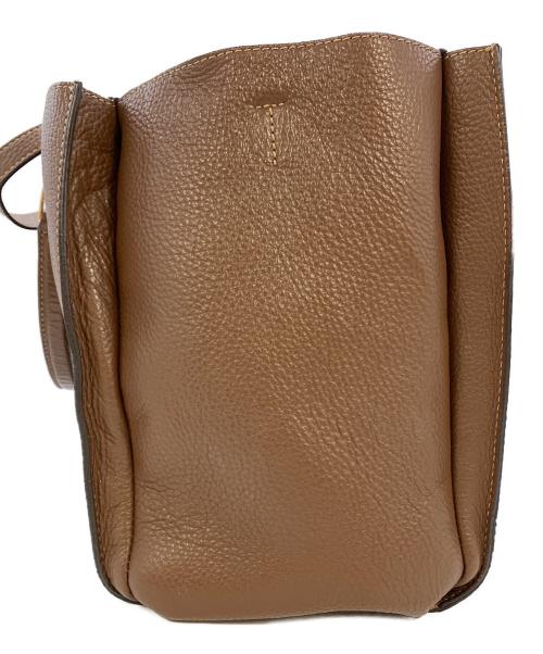 IACUCCI（イアクッチ）IACUCCI (イアクッチ) 2WAYレザーバッグ ブラウンの古着・服飾アイテム