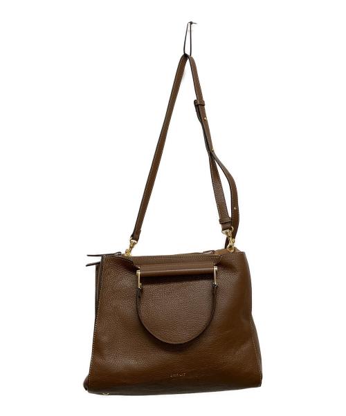 IACUCCI（イアクッチ）IACUCCI (イアクッチ) 2WAYレザーバッグ ブラウンの古着・服飾アイテム