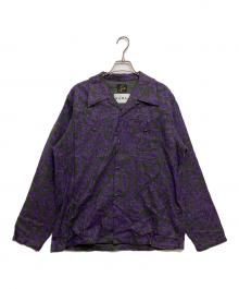 Needles×NOMA t.d.（ニードルズ×ノーマティーディー）の古着「レオパード オープンカラーシャツ　N36-NNSH01」｜パープル