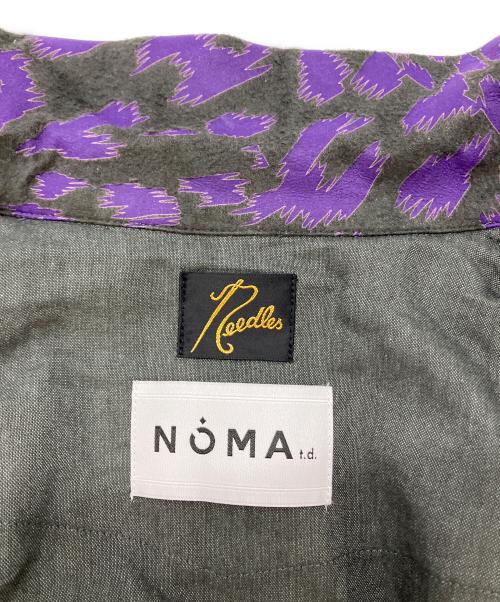 Needles（ニードルズ）Needles (ニードルズ) NOMA t.d. (ノーマティーディー) レオパード オープンカラーシャツ　N36-NNSH01 パープル サイズ:SIZE Mの古着・服飾アイテム