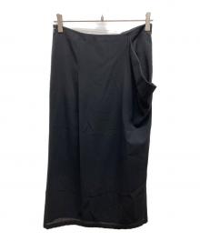 YOHJI YAMAMOTO（ヨウジヤマモト）の古着「デザインタックスカート」｜ブラック