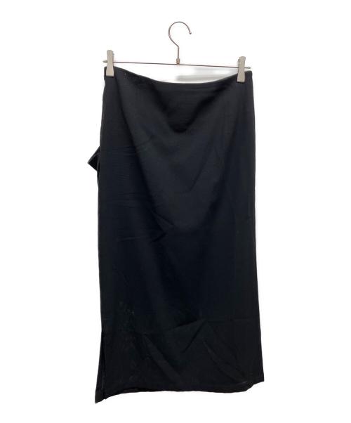 YOHJI YAMAMOTO（ヨウジヤマモト）YOHJI YAMAMOTO (ヨウジヤマモト) デザインタックスカート ブラック サイズ:2の古着・服飾アイテム