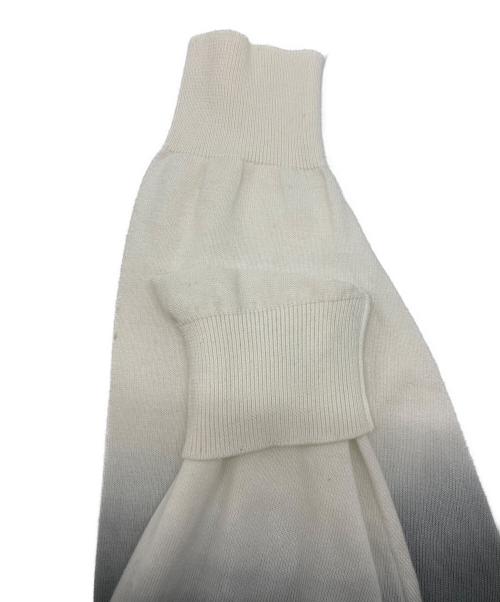 Graphpaper（グラフペーパー）Graphpaper Piece Dyed High Gauge Knit Oversized Crew Neck(ピース ダイド ハイ ゲージ ニット オーバーサイズド クルー ネック） ホワイト×ブラック サイズ:SIZE2の古着・服飾アイテム