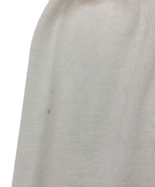 Graphpaper（グラフペーパー）Graphpaper Piece Dyed High Gauge Knit Oversized Crew Neck(ピース ダイド ハイ ゲージ ニット オーバーサイズド クルー ネック） ホワイト×ブラック サイズ:SIZE2の古着・服飾アイテム