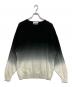 Graphpaper（グラフペーパー）の古着「Piece Dyed High Gauge Knit Oversized Crew Neck(ピース ダイド ハイ ゲージ ニット オーバーサイズド クルー ネック）」｜ホワイト×ブラック
