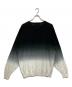 Graphpaper Piece Dyed High Gauge Knit Oversized Crew Neck(ピース ダイド ハイ ゲージ ニット オーバーサイズド クルー ネック） ホワイト×ブラック サイズ:SIZE2：16000円