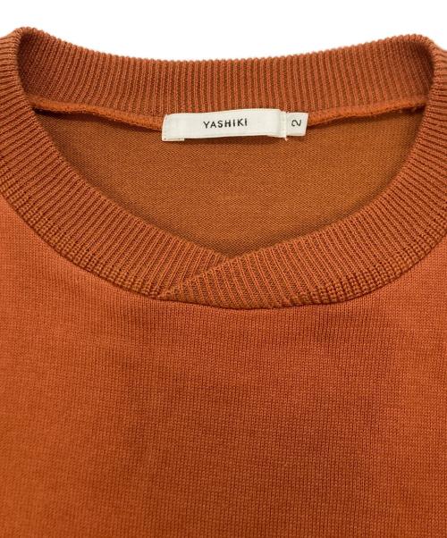 yashiki（ヤシキ）yashiki (ヤシキ) Hanagasumi Knit ブラウン サイズ:SIZE2の古着・服飾アイテム