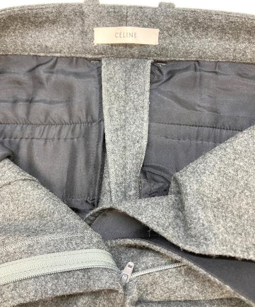 CELINE（セリーヌ）CELINE (セリーヌ) ウール テーパード スラックス グレー サイズ:SIZE 36の古着・服飾アイテム