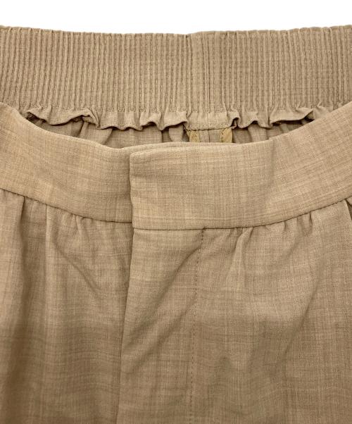 DRAWER（ドゥロワー）DRAWER (ドゥロワー) サマーウールタックワイドパンツ ベージュ サイズ:SIZE36の古着・服飾アイテム