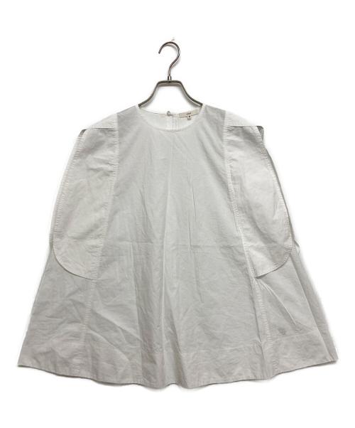 YORI（ヨリ）YORI (ヨリ) ルナスリーブブラウス ホワイト サイズ:SIZE 38の古着・服飾アイテム