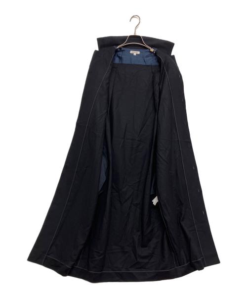 BLAMINK（ブラミンク）BLAMINK (ブラミンク) ウールカシミヤオープンカラーワンピース　7926-299-0111 ネイビー サイズ:SIZE38の古着・服飾アイテム