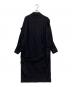 BLAMINK (ブラミンク) ウールカシミヤオープンカラーワンピース　7926-299-0111 ネイビー サイズ:SIZE38：35000円