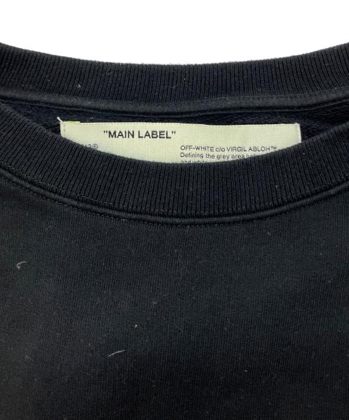 OFFWHITE（オフホワイト）OFFWHITE (オフホワイト) Diag Swaetshirt クルーネックスウェットトレーナー　omba025e19e30004 ブラック サイズ:SIZE XLの古着・服飾アイテム