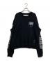OFFWHITE（オフホワイト）の古着「Diag Swaetshirt クルーネックスウェットトレーナー　omba025e19e30004」｜ブラック