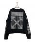 OFFWHITE (オフホワイト) Diag Swaetshirt クルーネックスウェットトレーナー　omba025e19e30004 ブラック サイズ:SIZE XL：18000円