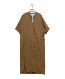 ticca（ティッカ）の古着「半袖ワンピース」｜ブラウン