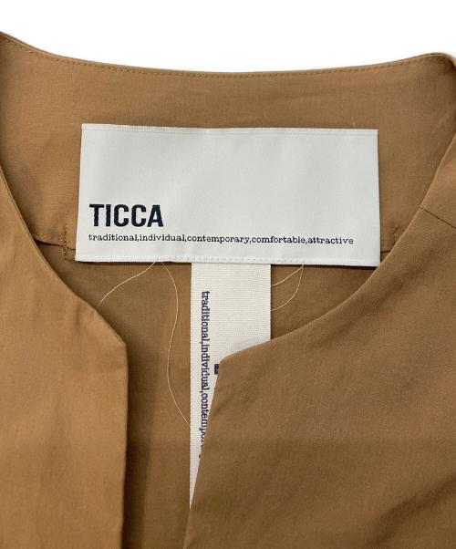 ticca（ティッカ）ticca (ティッカ) 半袖ワンピース ブラウン サイズ:SIZE Freeの古着・服飾アイテム