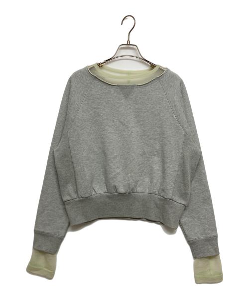 MAISON SPECIAL（メゾンスペシャル）MAISON SPECIAL (メゾンスペシャル) Sheer Neck Sweatshirt/シアーネックスウェット グレー サイズ:SIZE Free 未使用品の古着・服飾アイテム