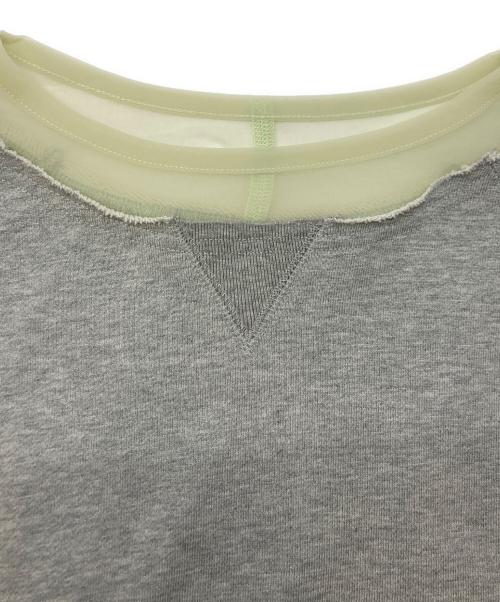 MAISON SPECIAL（メゾンスペシャル）MAISON SPECIAL (メゾンスペシャル) Sheer Neck Sweatshirt/シアーネックスウェット グレー サイズ:SIZE Free 未使用品の古着・服飾アイテム