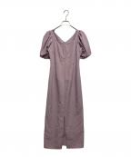 HER LIP TOハーリップトゥ）の古着「Dreamscape Twill Dress」｜パープル
