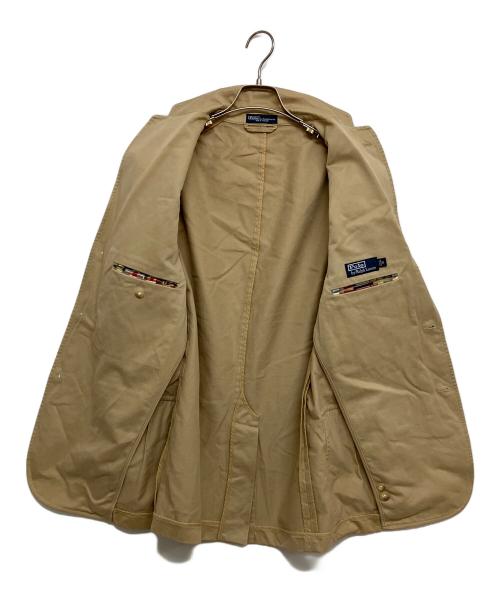 POLO RALPH LAUREN（ポロ・ラルフローレン）POLO RALPH LAUREN (ポロ・ラルフローレン) 3Bコットンテーラードジャケット ベージュ サイズ:SIZE Sの古着・服飾アイテム