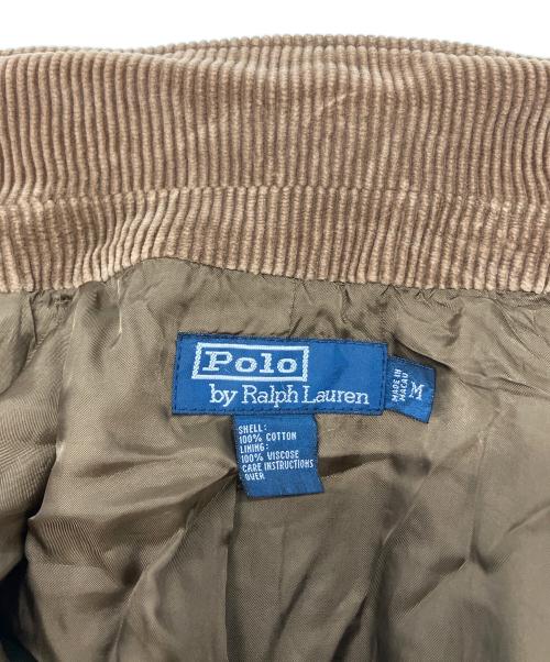 POLO RALPH LAUREN（ポロ・ラルフローレン）POLO RALPH LAUREN (ポロ・ラルフローレン) 太軸コーデュロイテーラードジャケット ブラウン サイズ:SIZE Mの古着・服飾アイテム