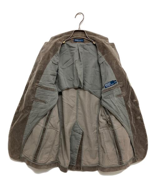 POLO RALPH LAUREN（ポロ・ラルフローレン）POLO RALPH LAUREN (ポロ・ラルフローレン) 太軸コーデュロイテーラードジャケット グレー サイズ:SIZE38Rの古着・服飾アイテム