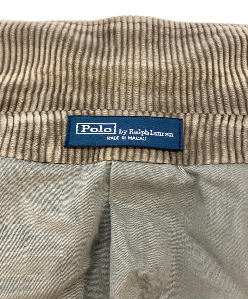 POLO RALPH LAUREN（ポロ・ラルフローレン）POLO RALPH LAUREN (ポロ・ラルフローレン) 太軸コーデュロイテーラードジャケット グレー サイズ:SIZE38Rの古着・服飾アイテム
