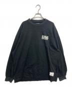 MA LABEL BY MAISON SPECIALエムエーレーベル バイ メゾンスペシャル）の古着「PUBLIC ENEMY PRIME-OVER L/S T-SHIRT」｜ブラック