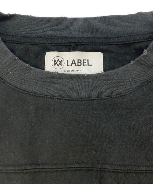 MA LABEL BY MAISON SPECIAL（エムエーレーベル バイ メゾンスペシャル）MA LABEL BY MAISON SPECIAL (エムエーレーベル バイ メゾンスペシャル) PUBLIC ENEMY PRIME-OVER L/S T-SHIRT ブラック サイズ:SIZE2の古着・服飾アイテム