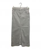 RETROVEリトローヴ）の古着「BLEACH DENIM SKIRT」｜グレー