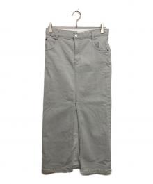 RETROVE（リトローヴ）の古着「BLEACH DENIM SKIRT」｜グレー