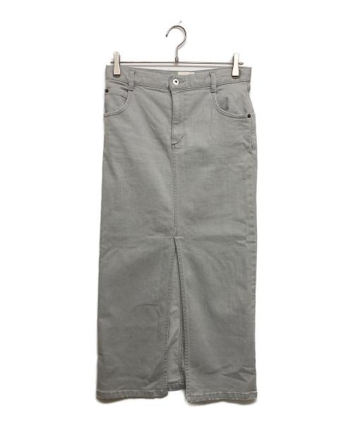 RETROVE（リトローヴ）RETROVE (リトローヴ) BLEACH DENIM SKIRT グレー サイズ:SIZE36の古着・服飾アイテム
