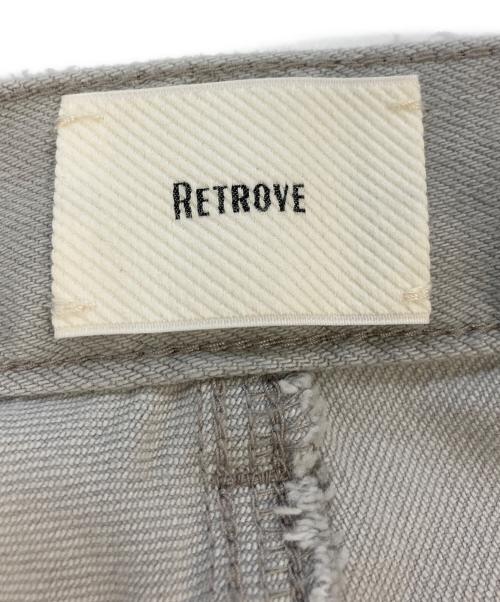RETROVE（リトローヴ）RETROVE (リトローヴ) BLEACH DENIM SKIRT グレー サイズ:SIZE36の古着・服飾アイテム