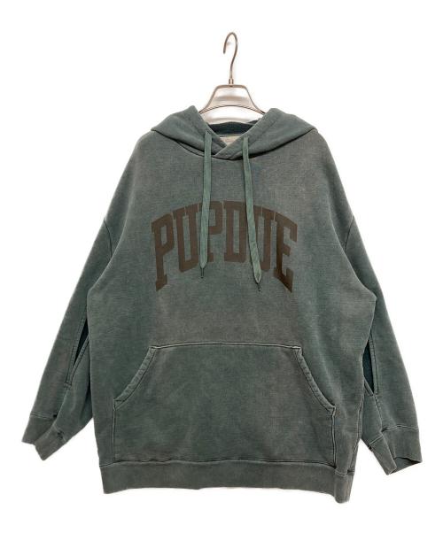 REMI RELIEF（レミレリーフ）REMI RELIEF (レミレリーフ) L'appartement (アパルトモン) コラボフーディー グリーン サイズ:SIZE freeの古着・服飾アイテム