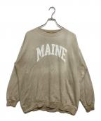 DEUXIEME CLASSEドゥーズィエム クラス）の古着「MAINE vintage加工プリントスウェット」｜ベージュ