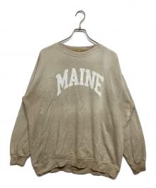 DEUXIEME CLASSE（ドゥーズィエム クラス）の古着「MAINE vintage加工プリントスウェット」｜ベージュ