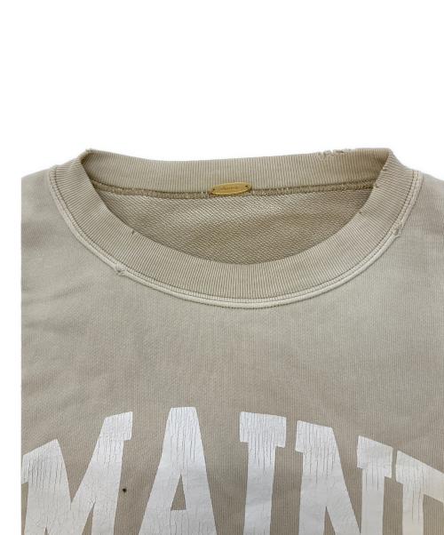 DEUXIEME CLASSE（ドゥーズィエム クラス）DEUXIEME CLASSE (ドゥーズィエム クラス) MAINE vintage加工プリントスウェット ベージュ サイズ:SIZE freeの古着・服飾アイテム