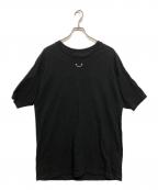 READYMADEレディメイド）の古着「SMILE & LOGO SHORT SLEEVE T-SHIRT (スマイル アンド ロゴ ショート スリーブ ティーシャツ）」｜ブラック