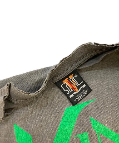 SAINT MICHAEL（セントマイケル）SAINT MICHAEL (セントマイケル) VLONE VL LS TEE グレー サイズ:SIZE XXLの古着・服飾アイテム