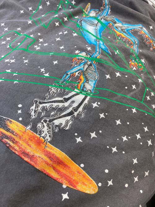 SAINT MICHAEL（セントマイケル）SAINT MICHAEL (セントマイケル) VLONE VL LS TEE グレー サイズ:SIZE XXLの古着・服飾アイテム